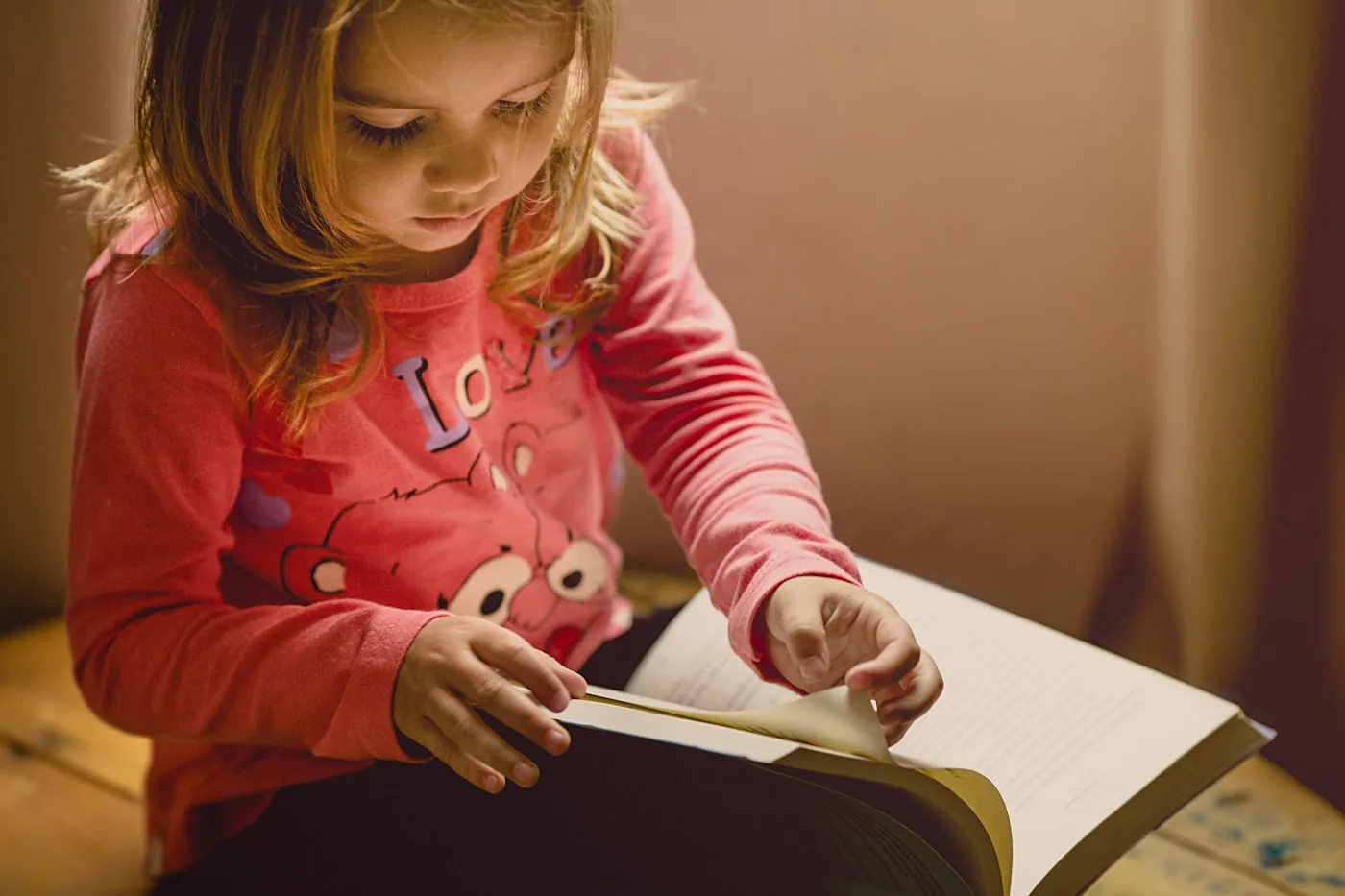 A child absorbed in a hands-on activity